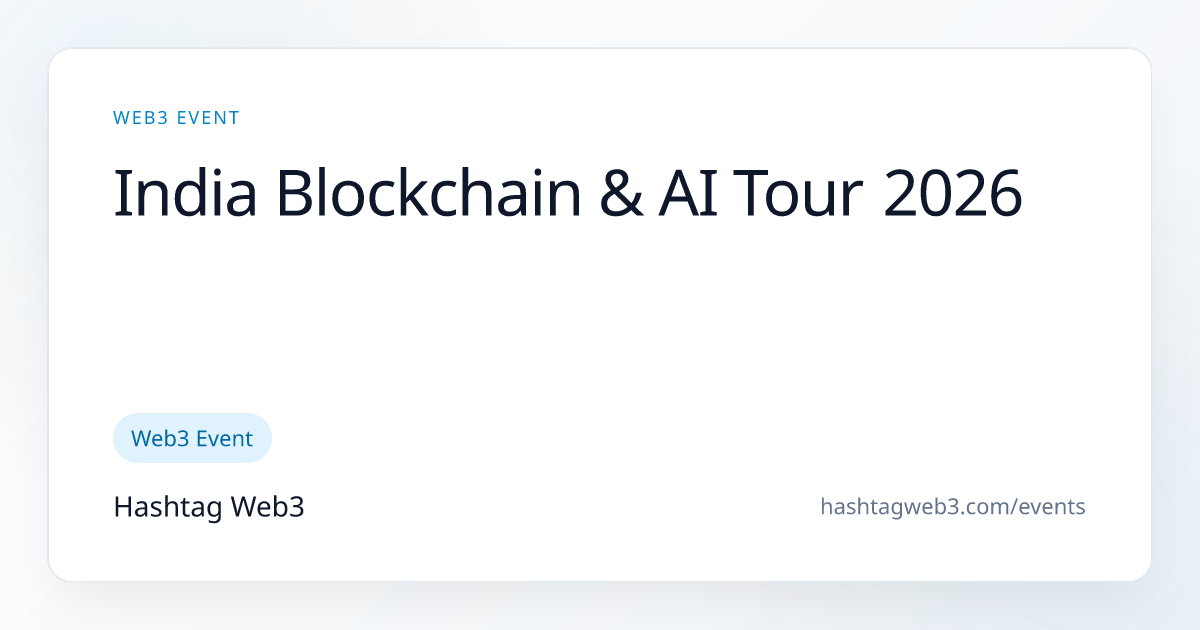 India Blockchain & AI Tour 2026