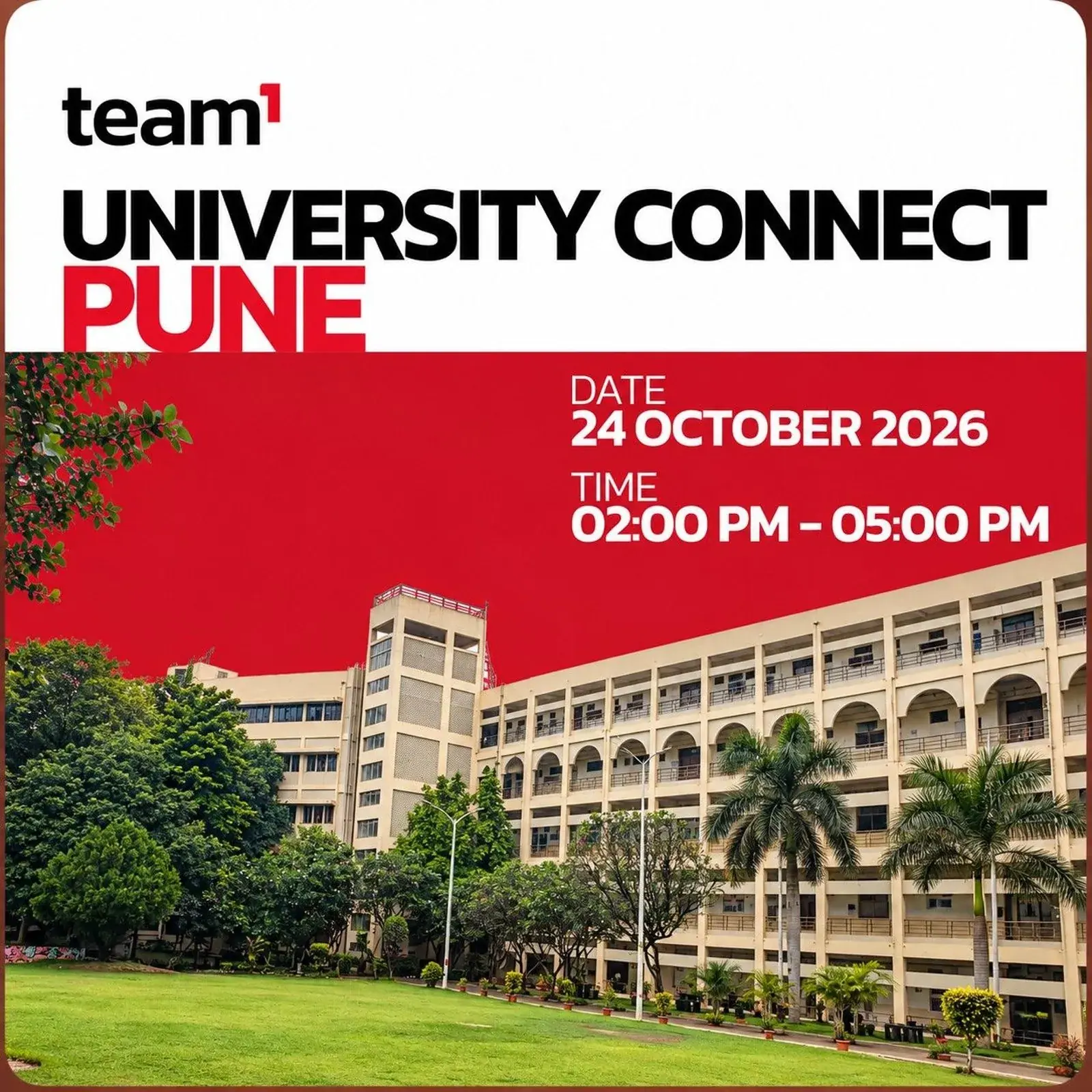 Team1 India University Workshop - Vishwakarma Institute of Technology, Pune
