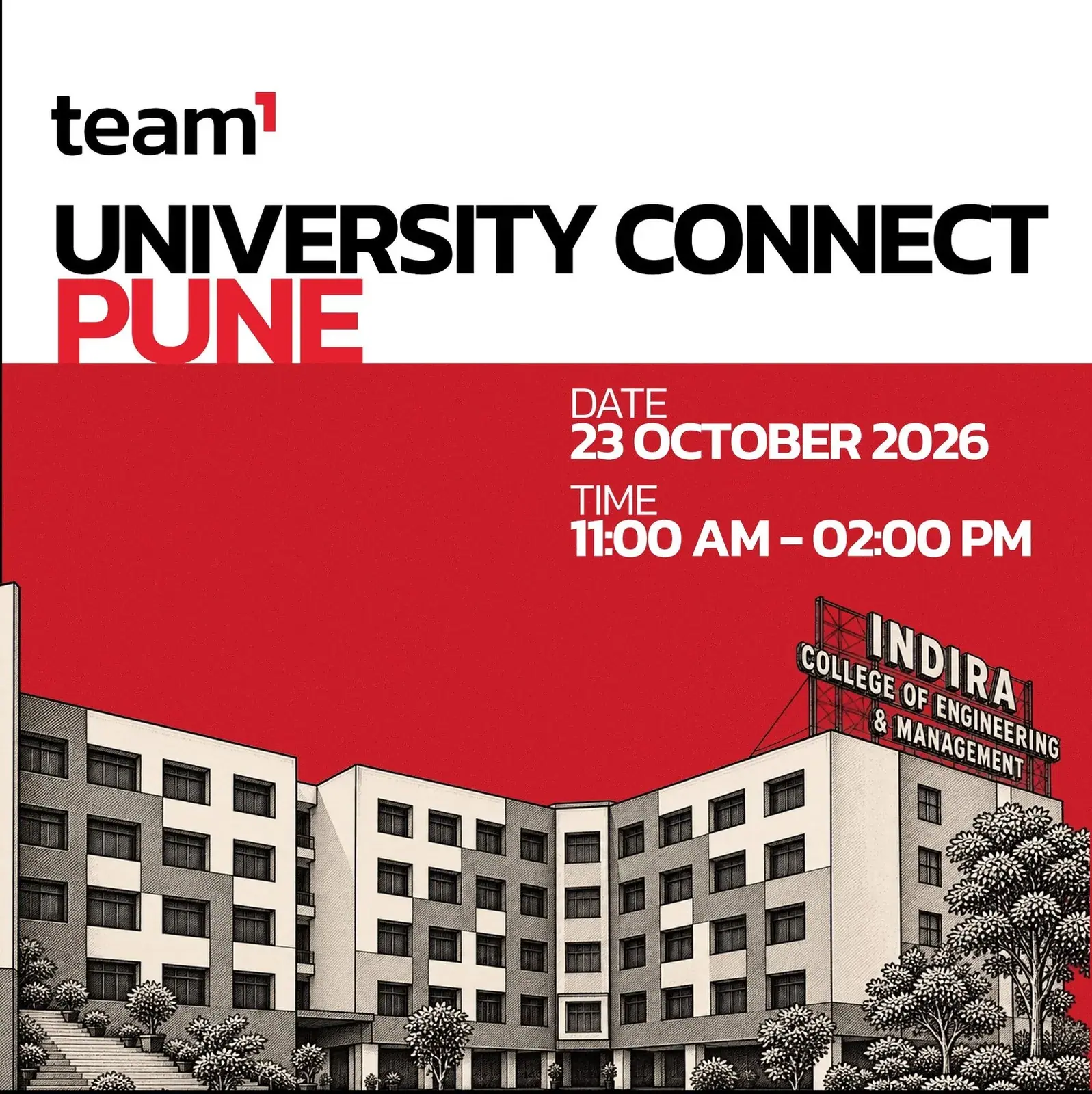 Team1 India University Workshop - Indira College of Engineering & Management, Pune