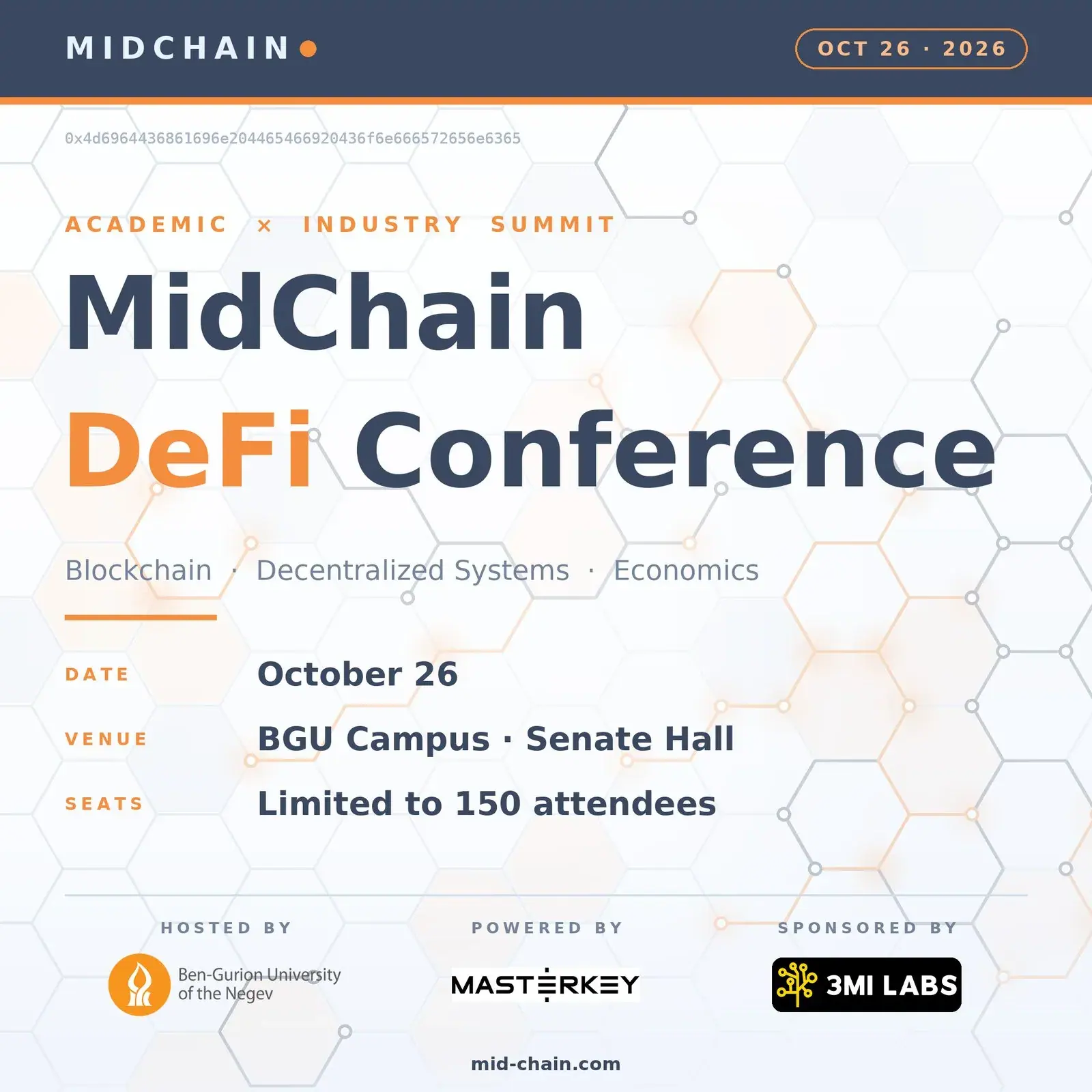 Mid-Chain Conference: Blockchain & Decentralized Economics