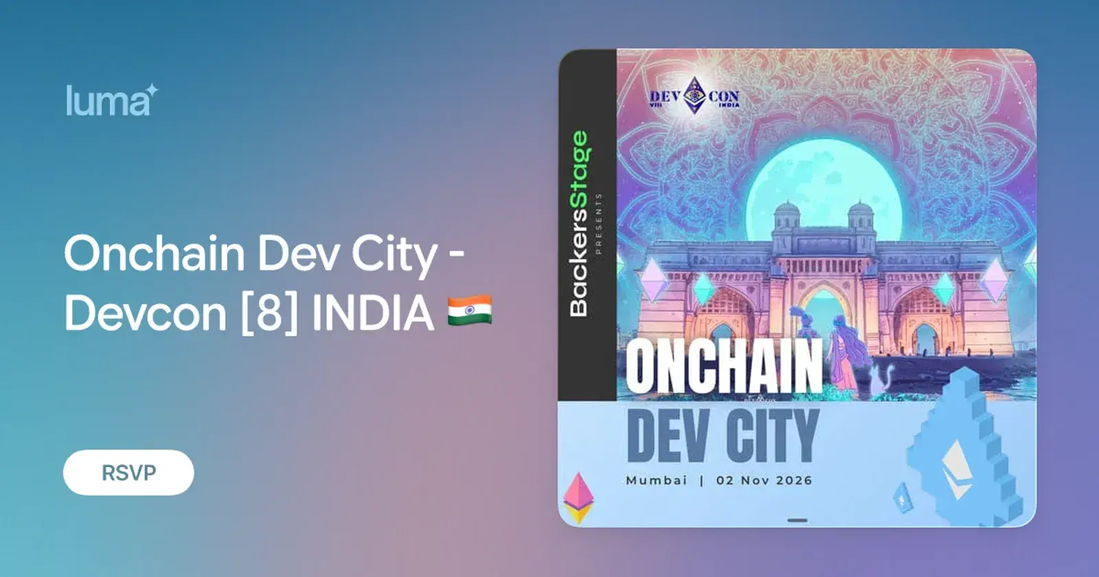 Onchain Dev City - Devcon [8] INDIA 🇮🇳