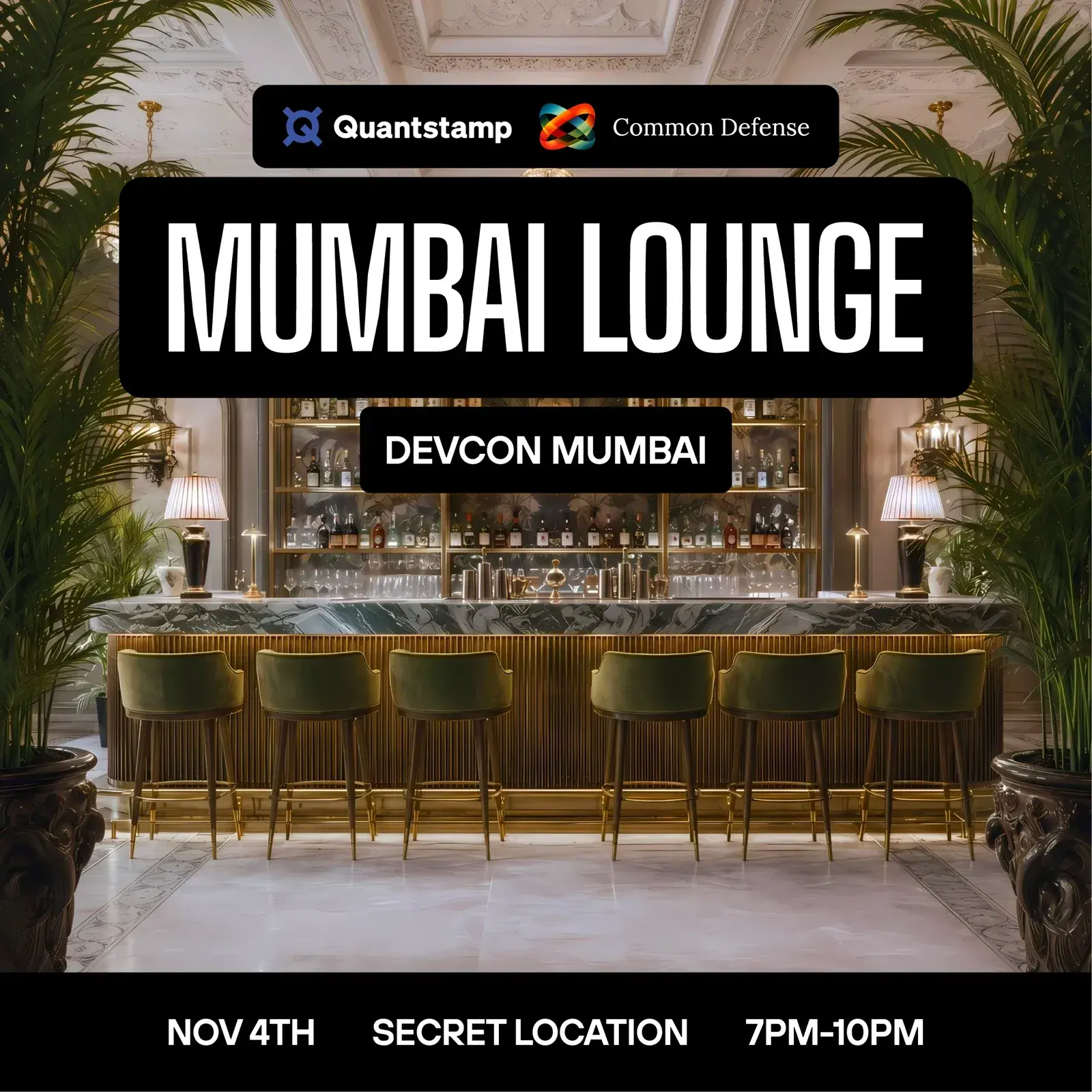 Quantstamp x Common Defense | Mumbai Lounge | Devcon 2026