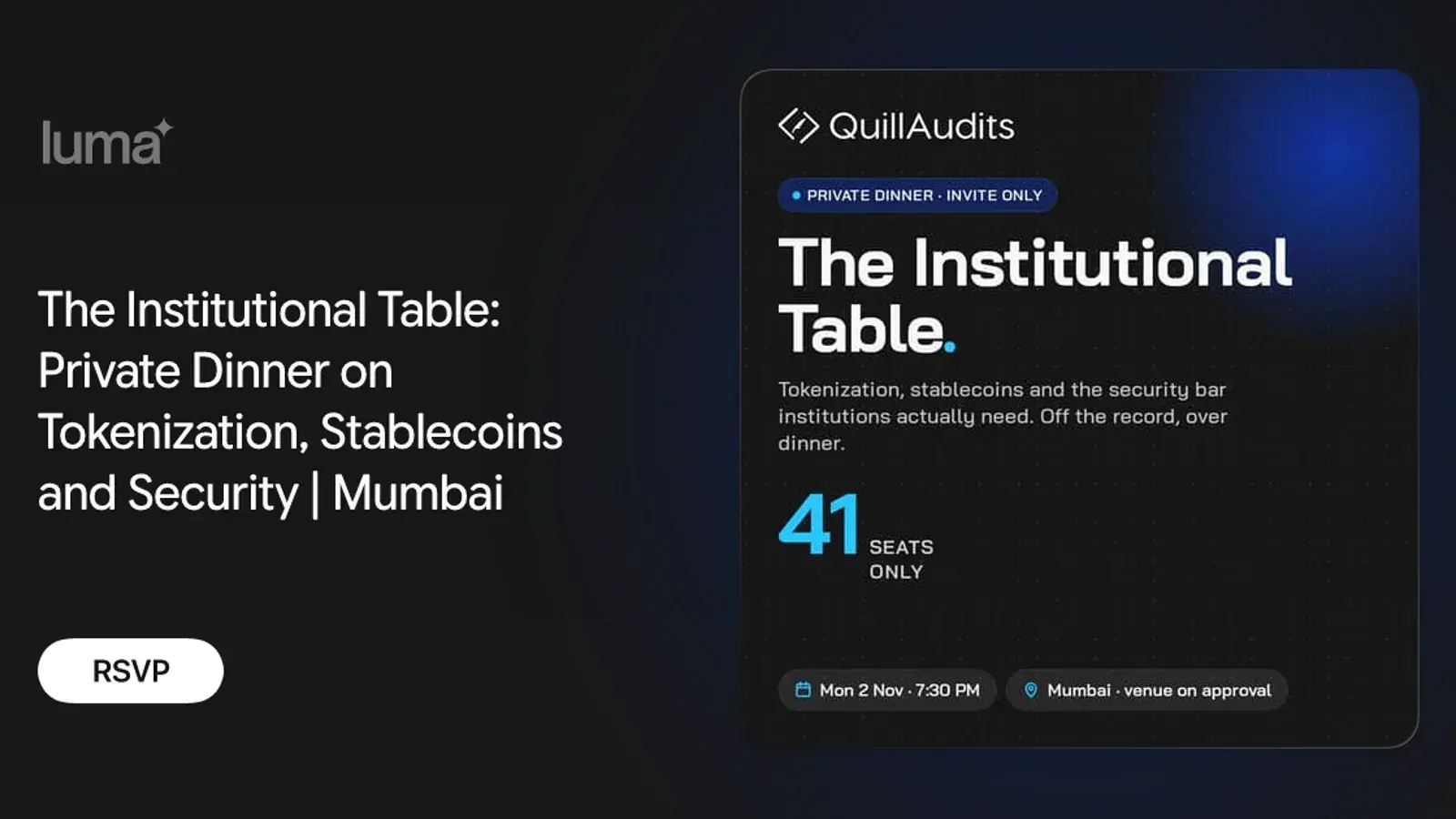 The Institutional Table: Private Dinner on Tokenization, Stablecoins and Security