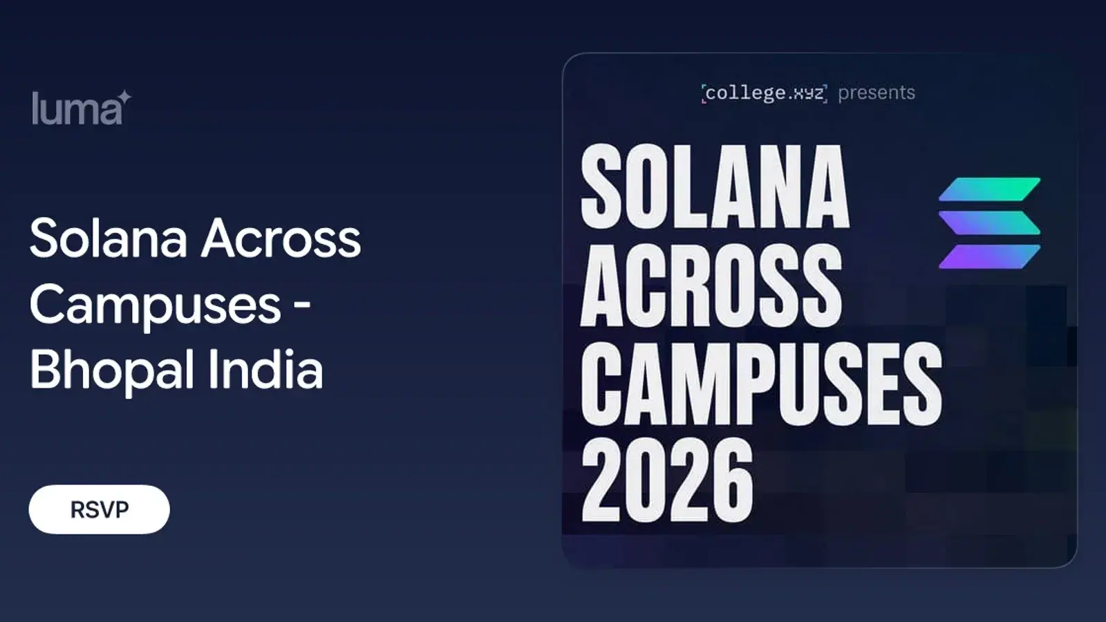 Solana Across Campuses - Bhopal India