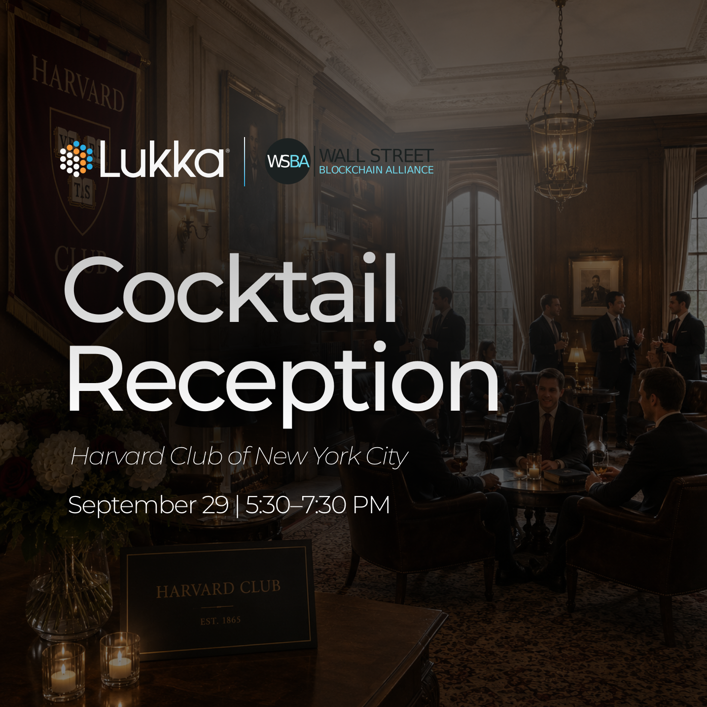 Cocktail Reception at the Harvard Club