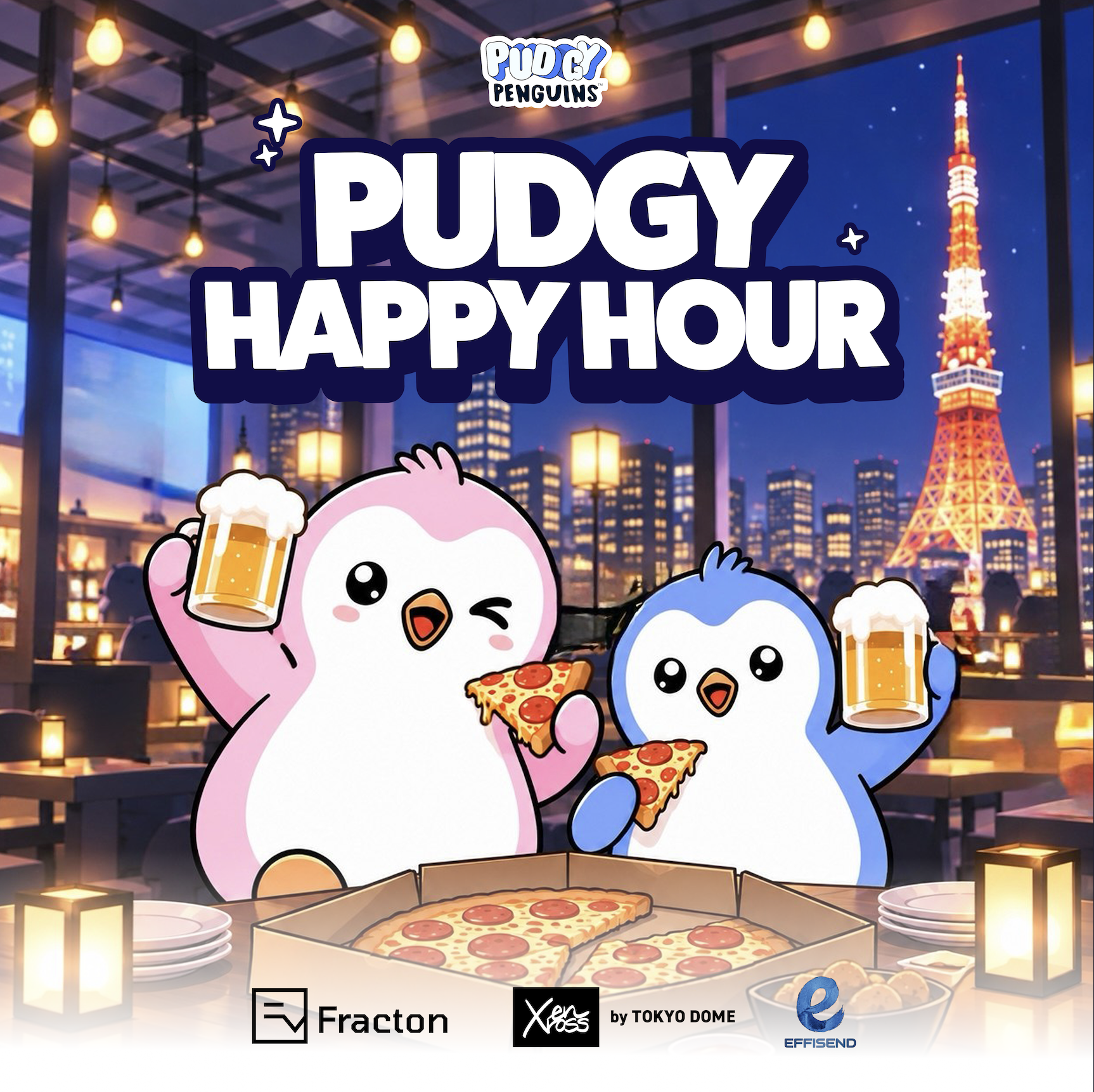 Pudgy Penguins Happy Hour in Tokyo