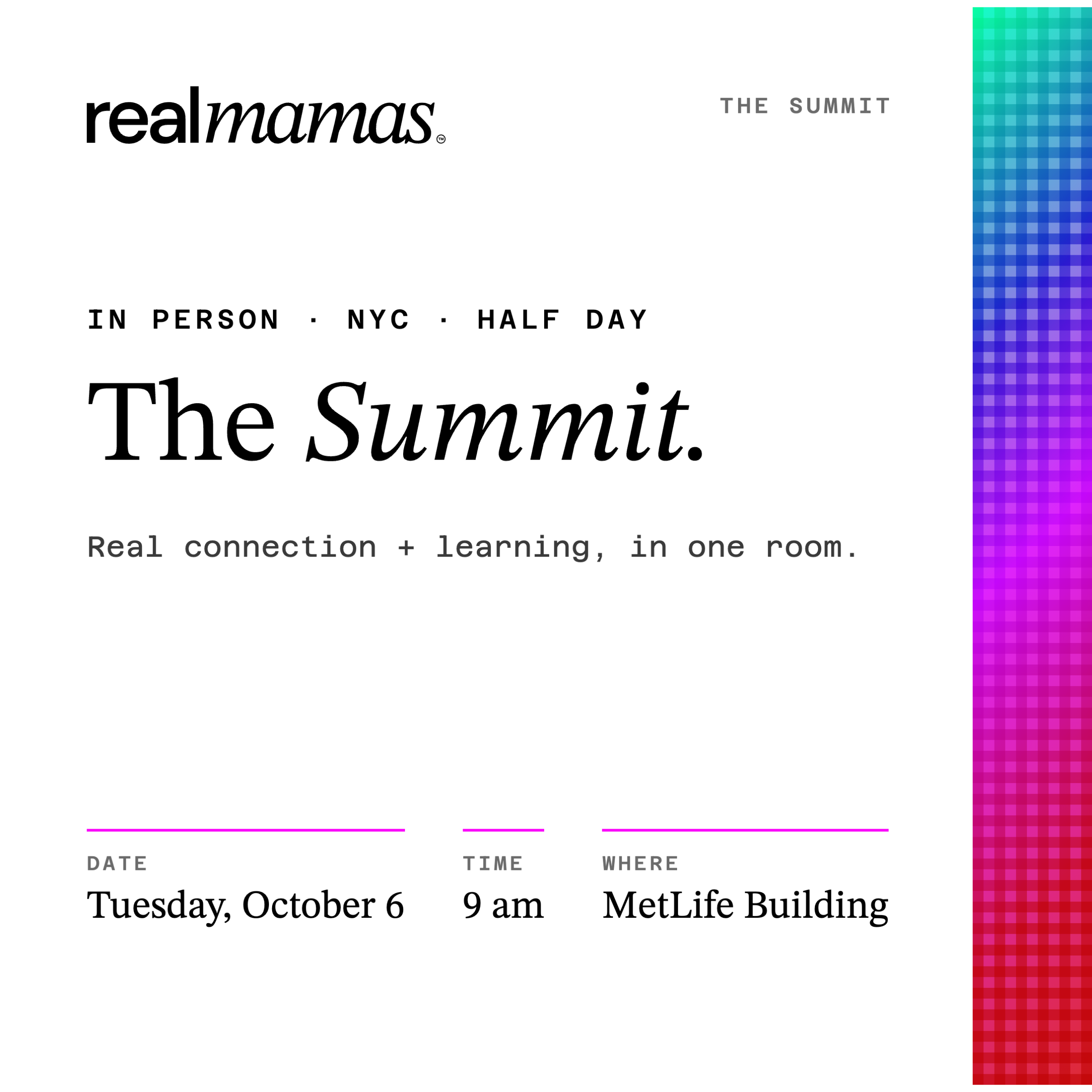 Real Mamas + Collaboration City Community - 2026 Summit