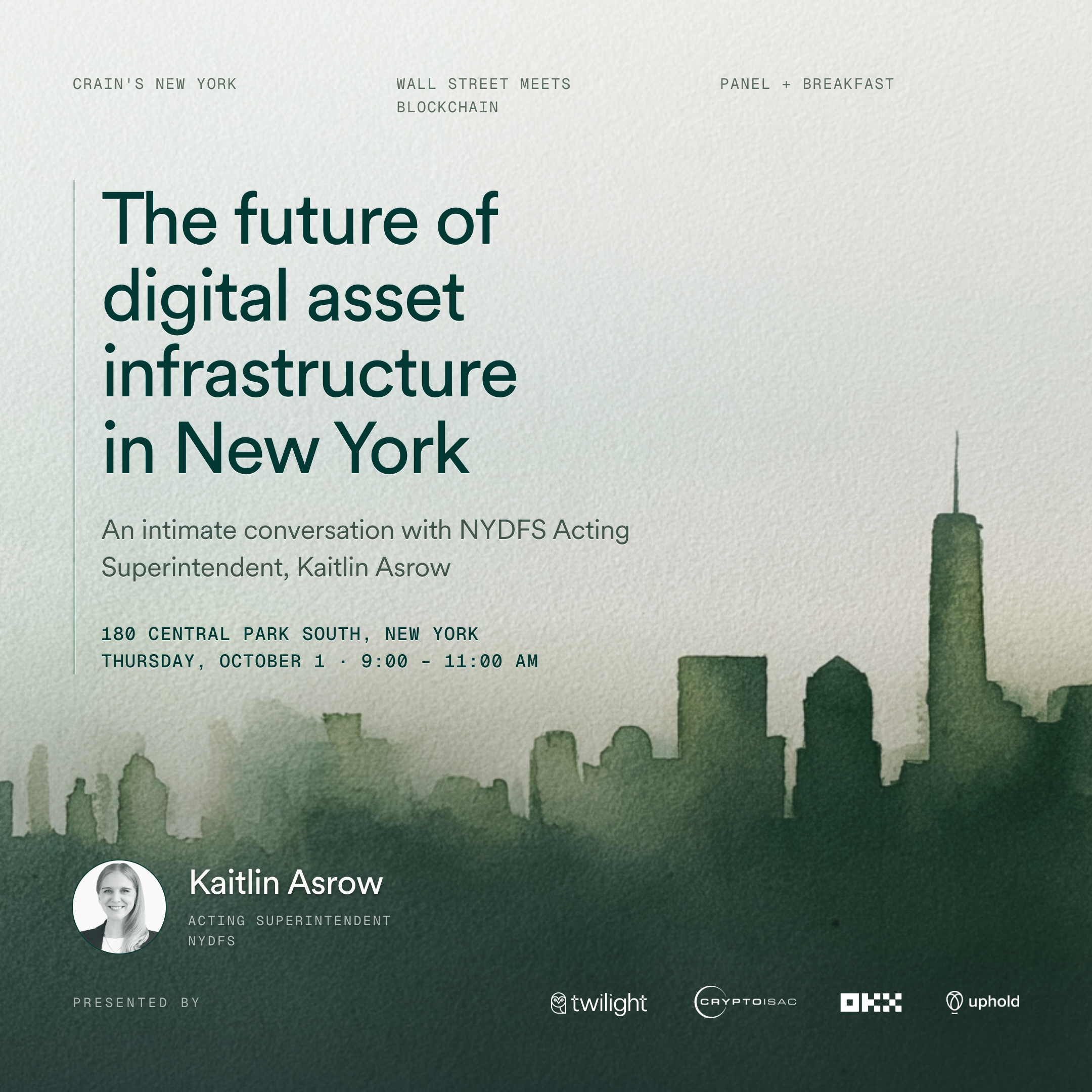 Crain's NY Business Wall Street Meets Blockchain: The Future of Digital Asset Infrastructure
