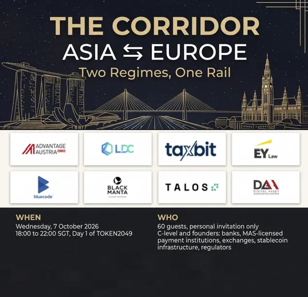 The Corridor ASIA & EUROPE. Two Regimes, One Rail. (Singapore ⇆ Vienna as execution examples).