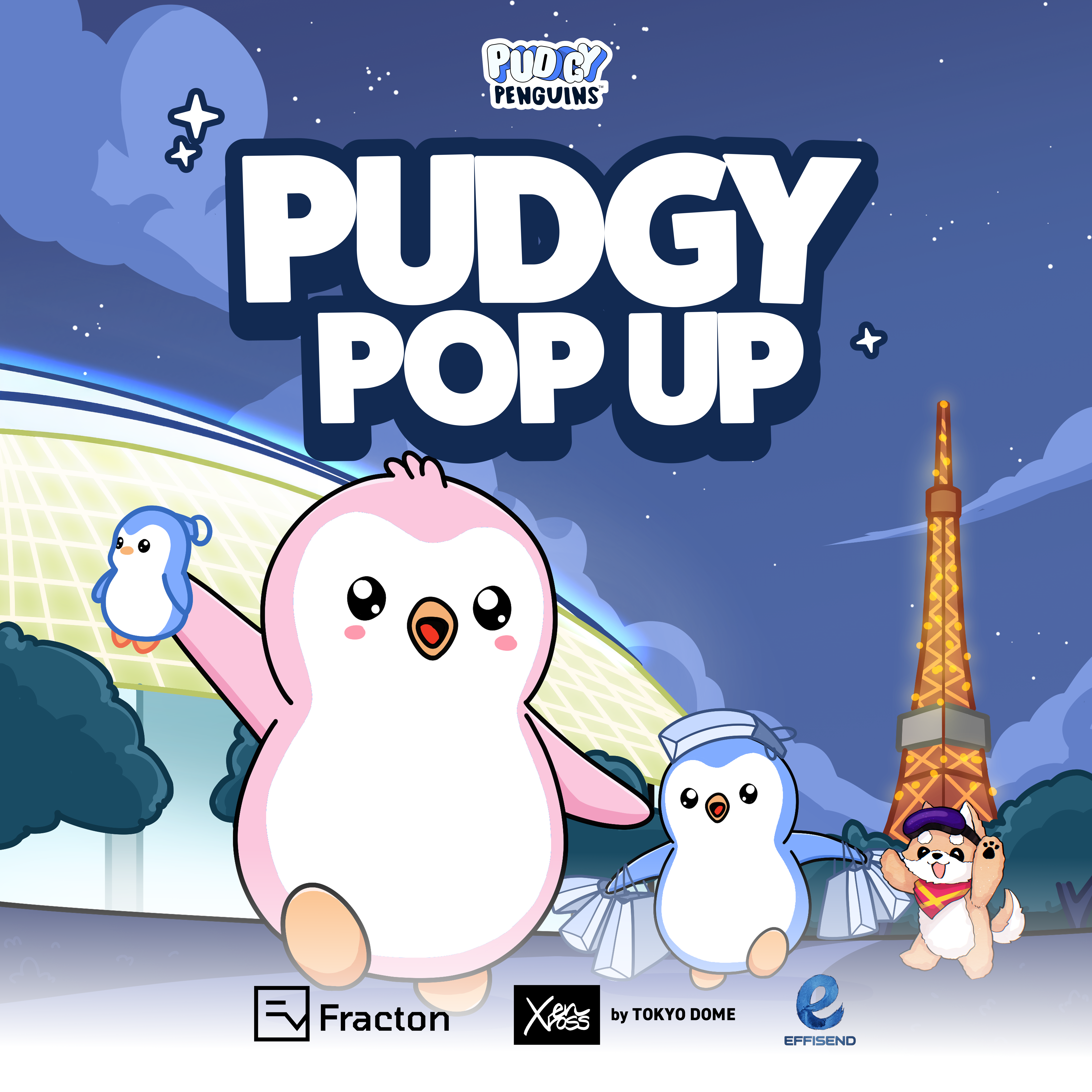 Pudgy Penguins POP UP SHOP in Tokyo Dome City