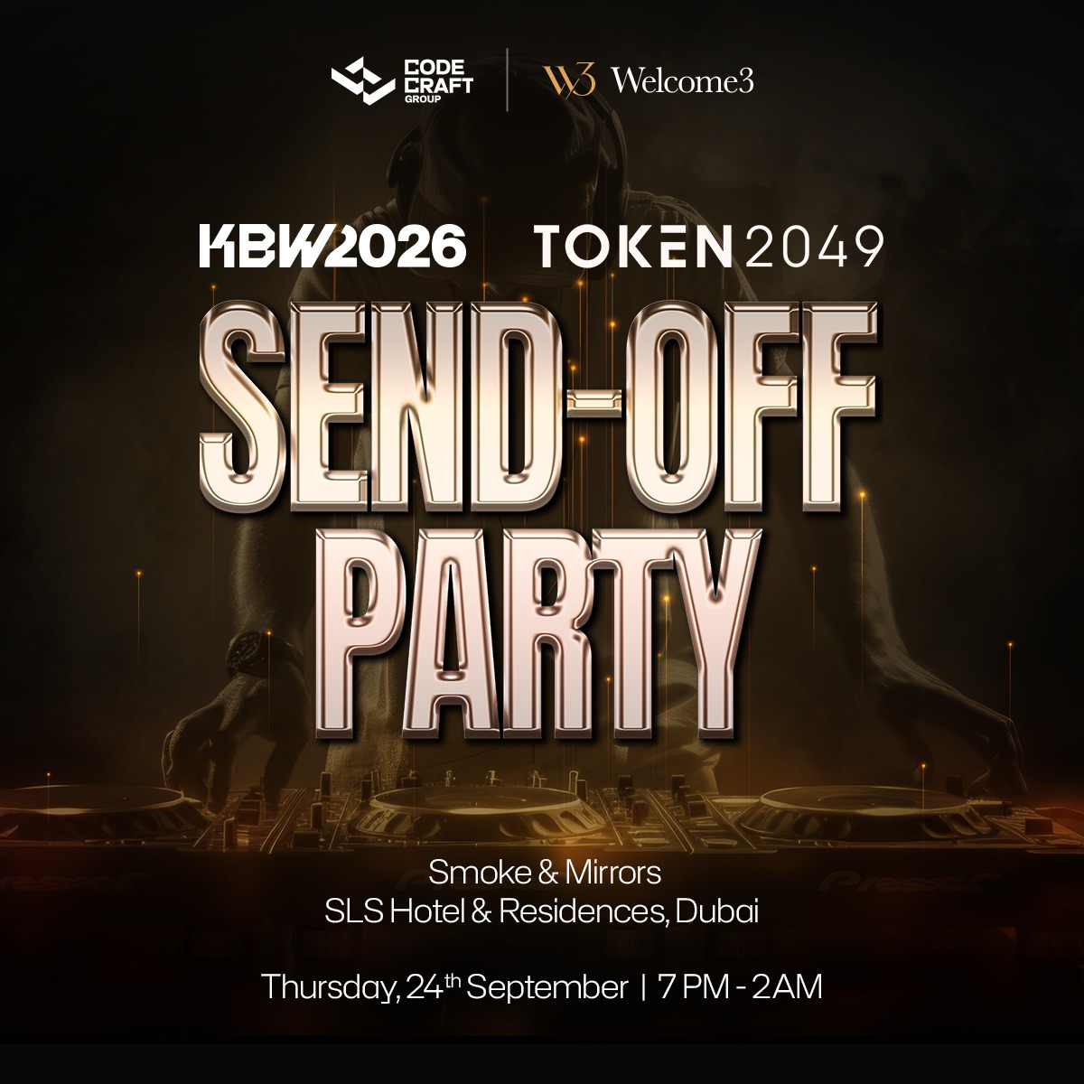 KBW|TOKEN2049 SEND-OFF PARTY