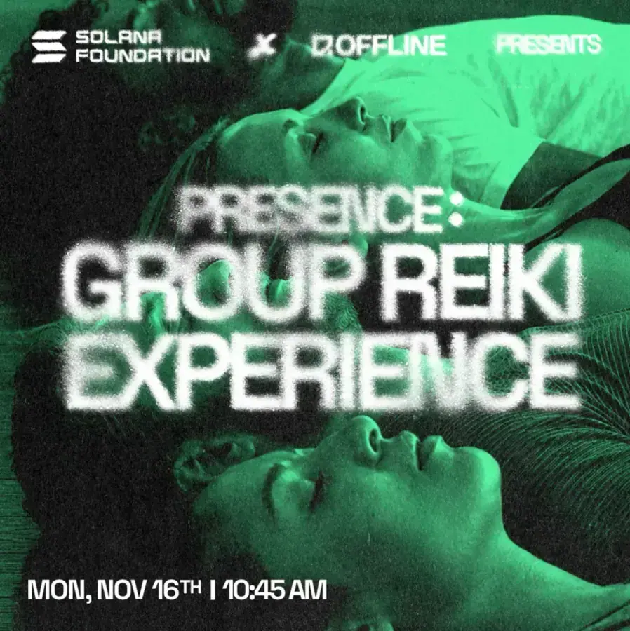 Solana Fitness Zone: Group Reiki Experience | Breakpoint 2026