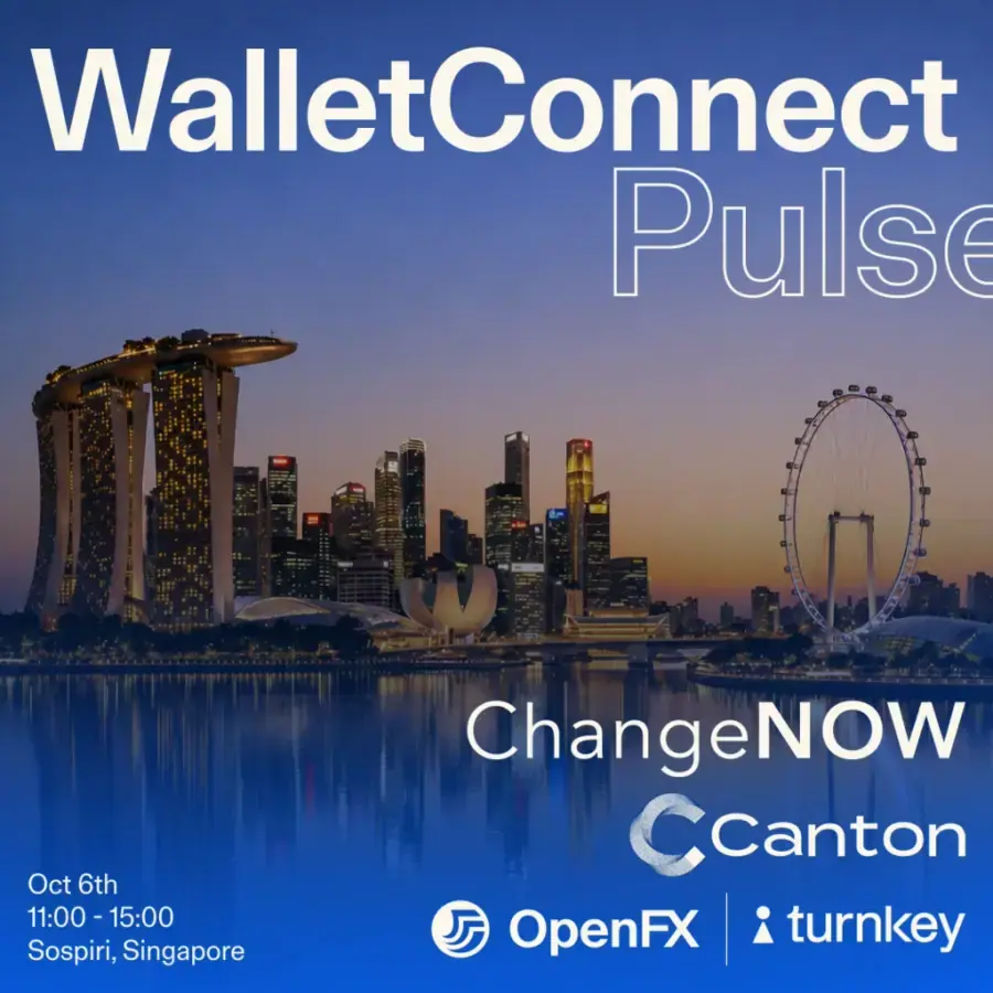 WalletConnect Pulse at Token 2049 w/ ChangeNOW, Canton, Turnkey & OpenFX