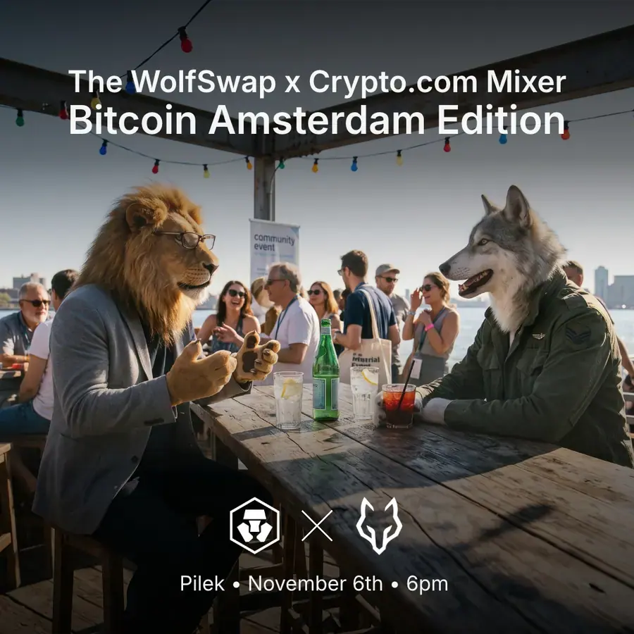 The WolfSwap x Crypto.com Mixer: Bitcoin Amsterdam Edition