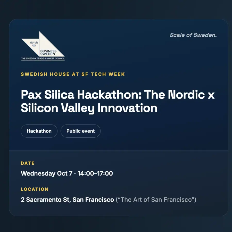 Pax Silica Hackathon: SF Tech Week
