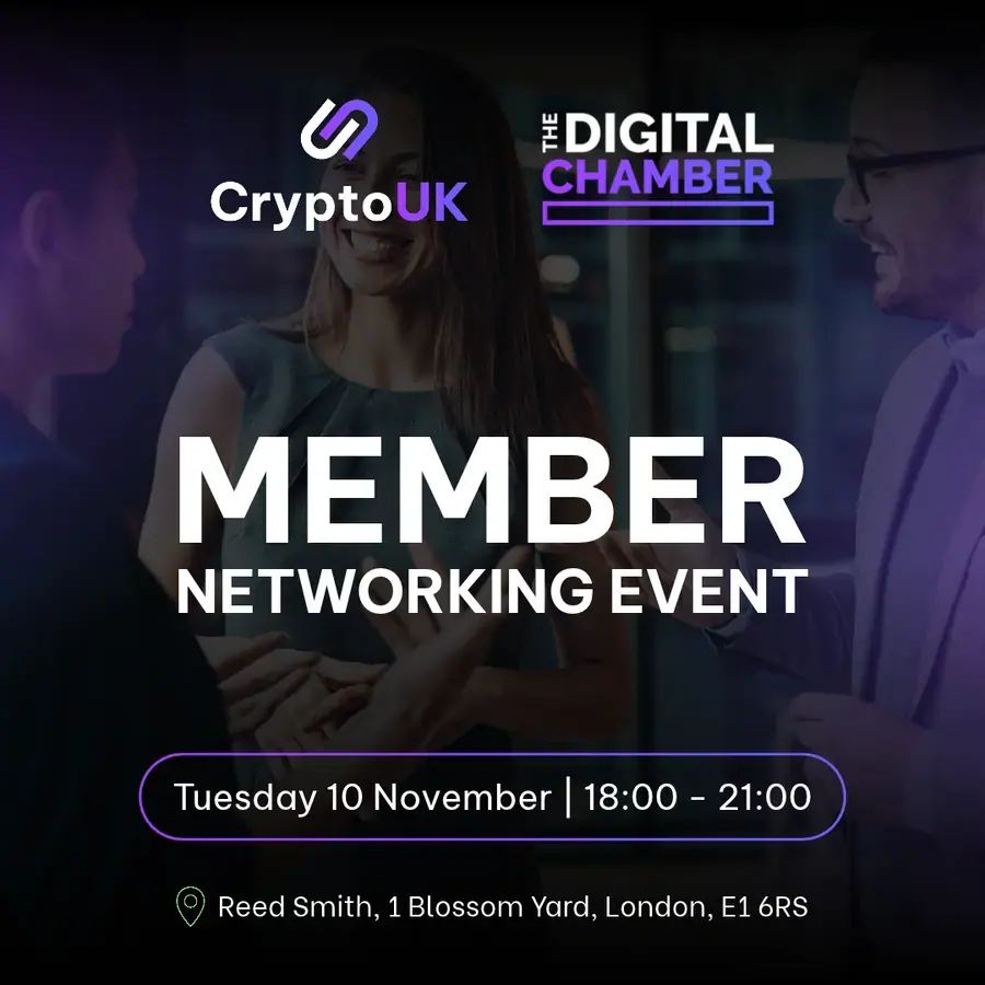 CryptoUK x The Digital Chamber: Member Networking Event