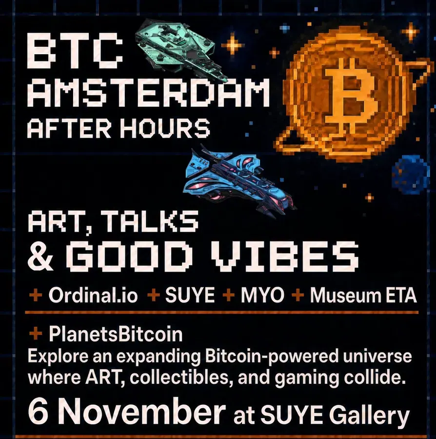SUYE - ART Ordinals BTC Meetup - Ordinal.io - Museum ETA