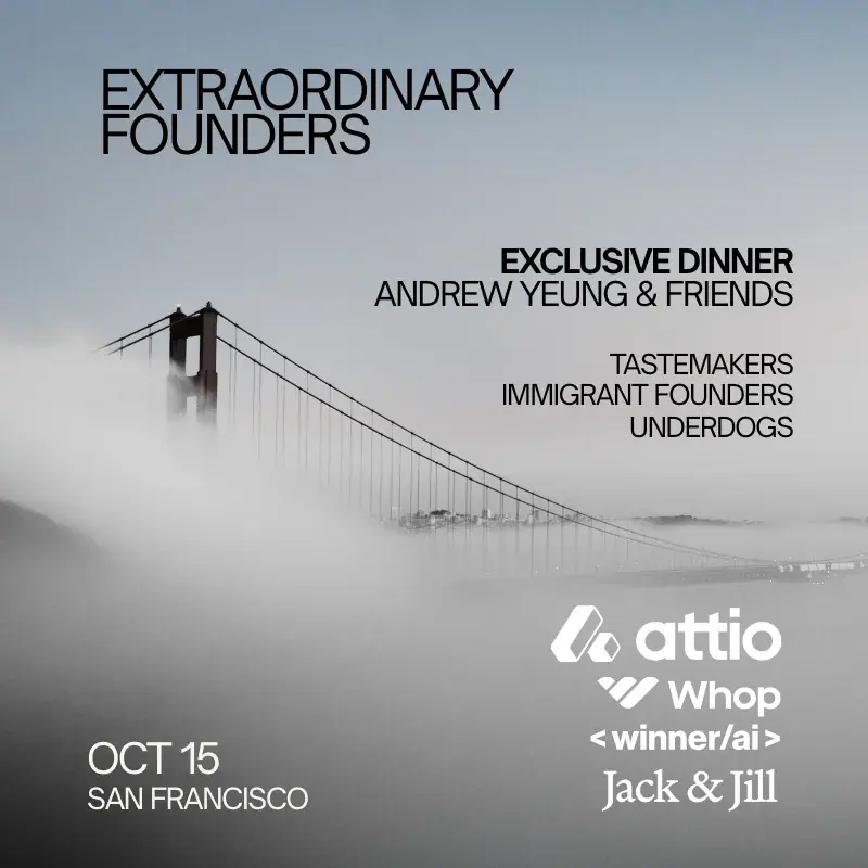 Extraordinary Founders Dinner (hosted by Andrew Yeung)