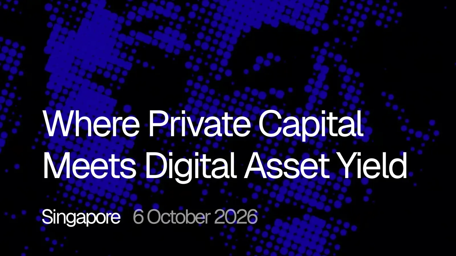 Digital Asset Yield Summit Singapore
