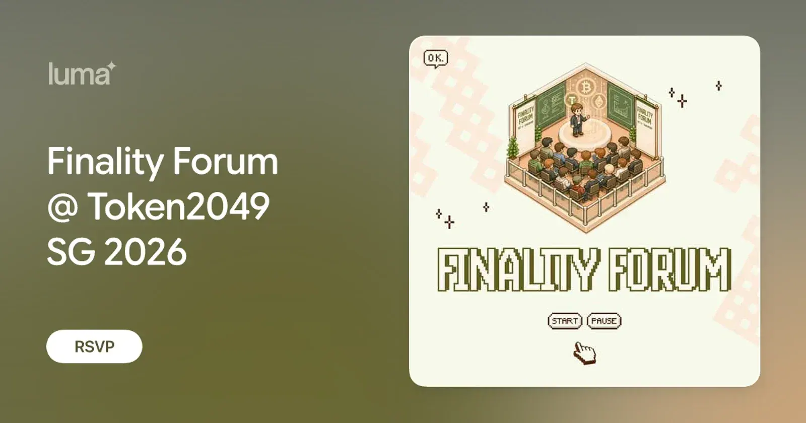 Finality Forum @ Token2049 SG 2026