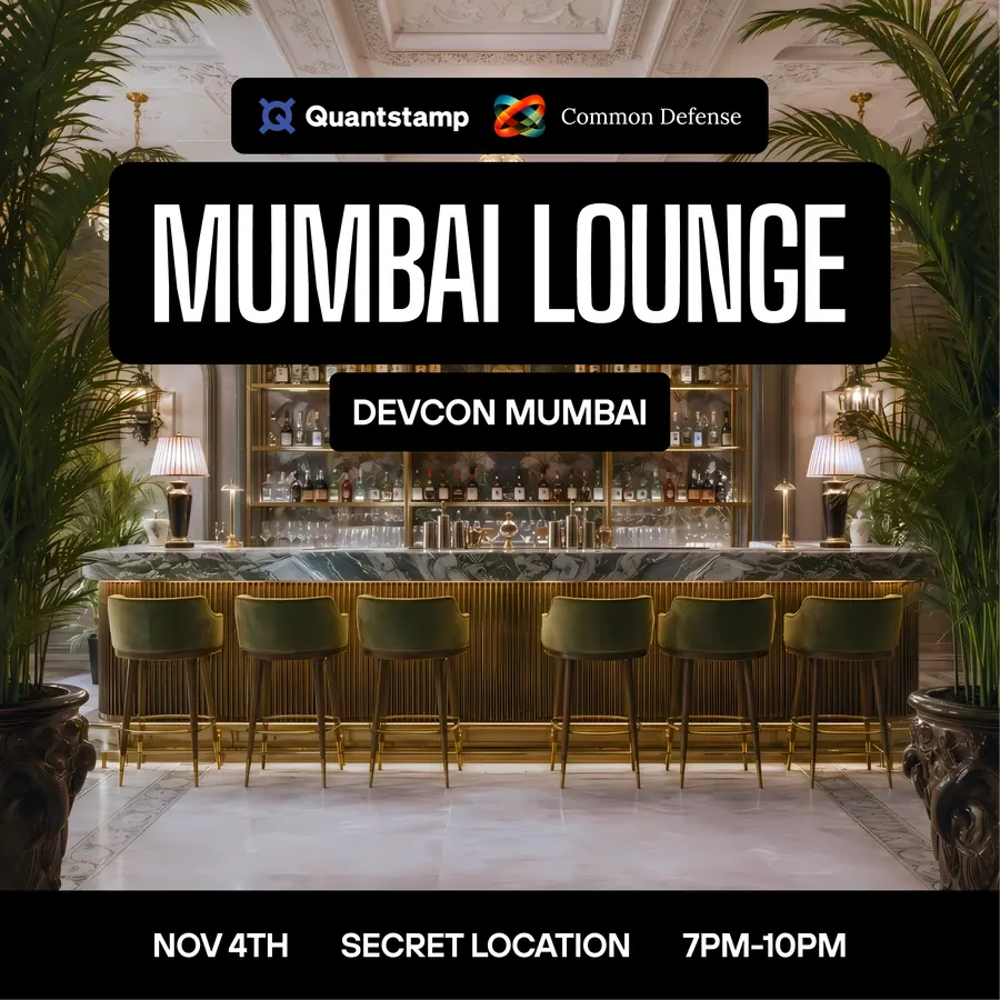 Quantstamp x Common Defense | Mumbai Lounge | Devcon 2026