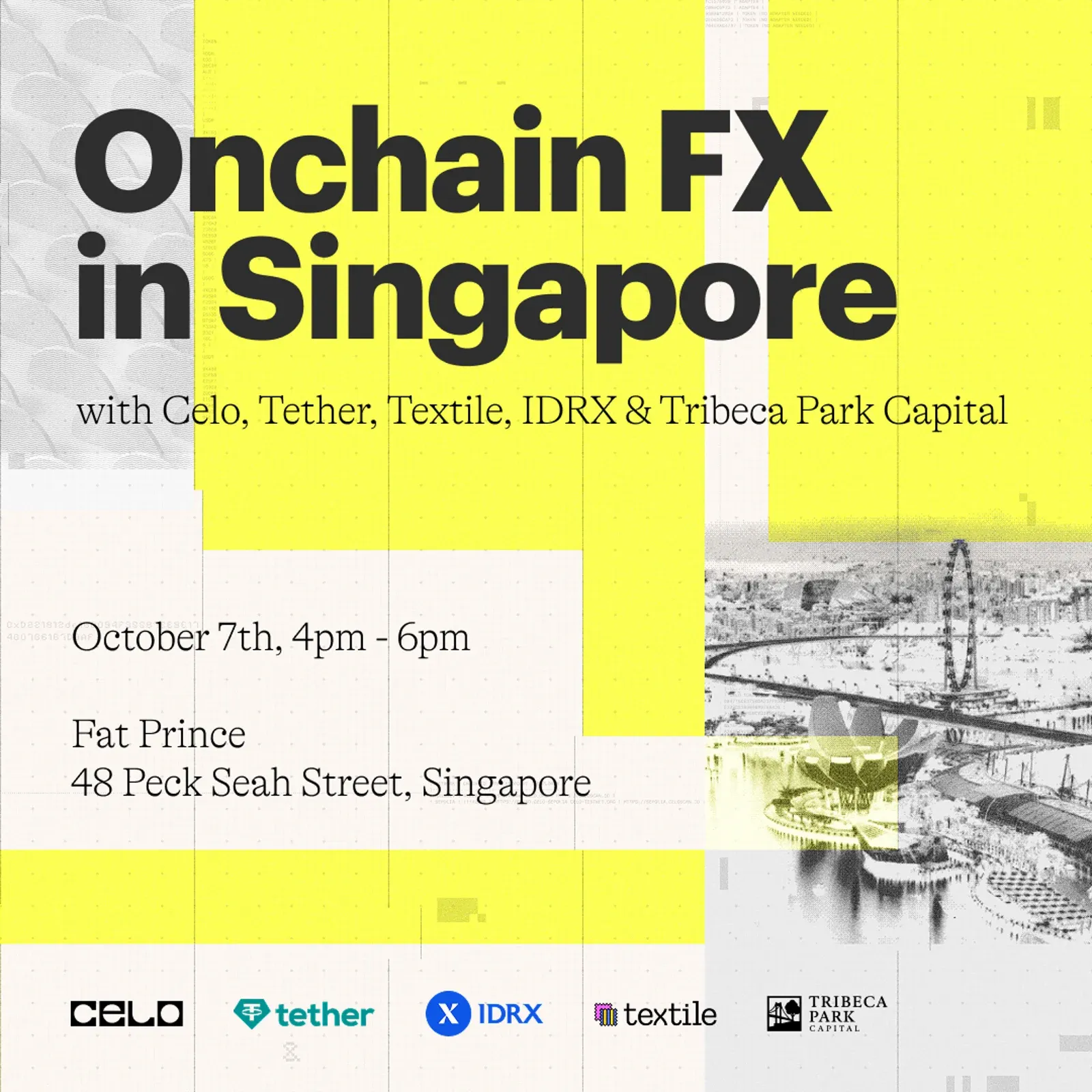 Onchain FX in Singapore: Celo, Tether, Textile, IDRX & Tribeca Park Capital