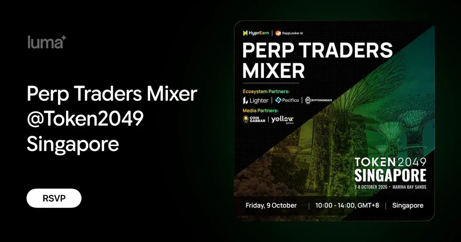 Perp Traders Mixer @Token2049 Singapore