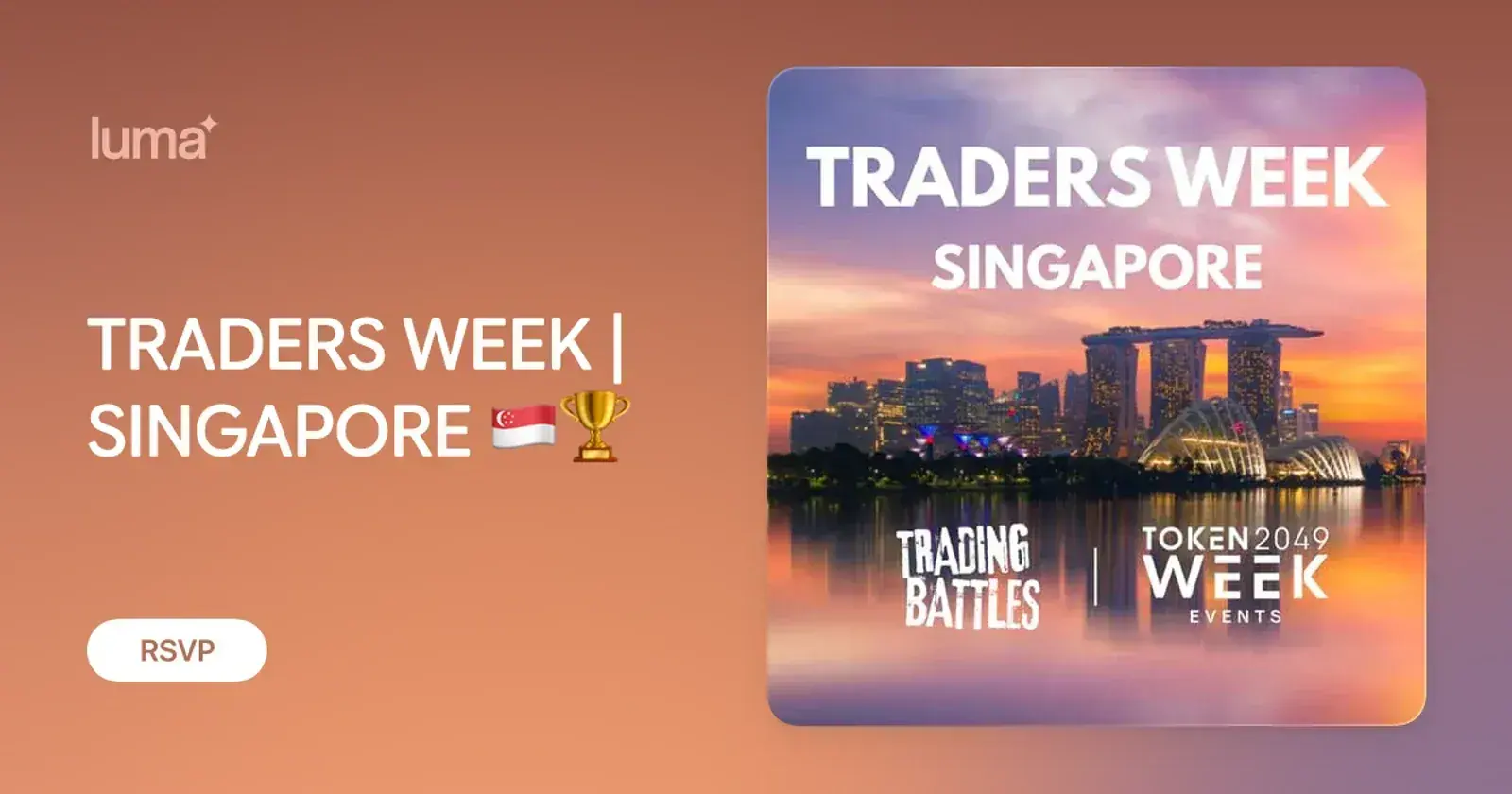 TRADERS WEEK | SINGAPORE 🇸🇬