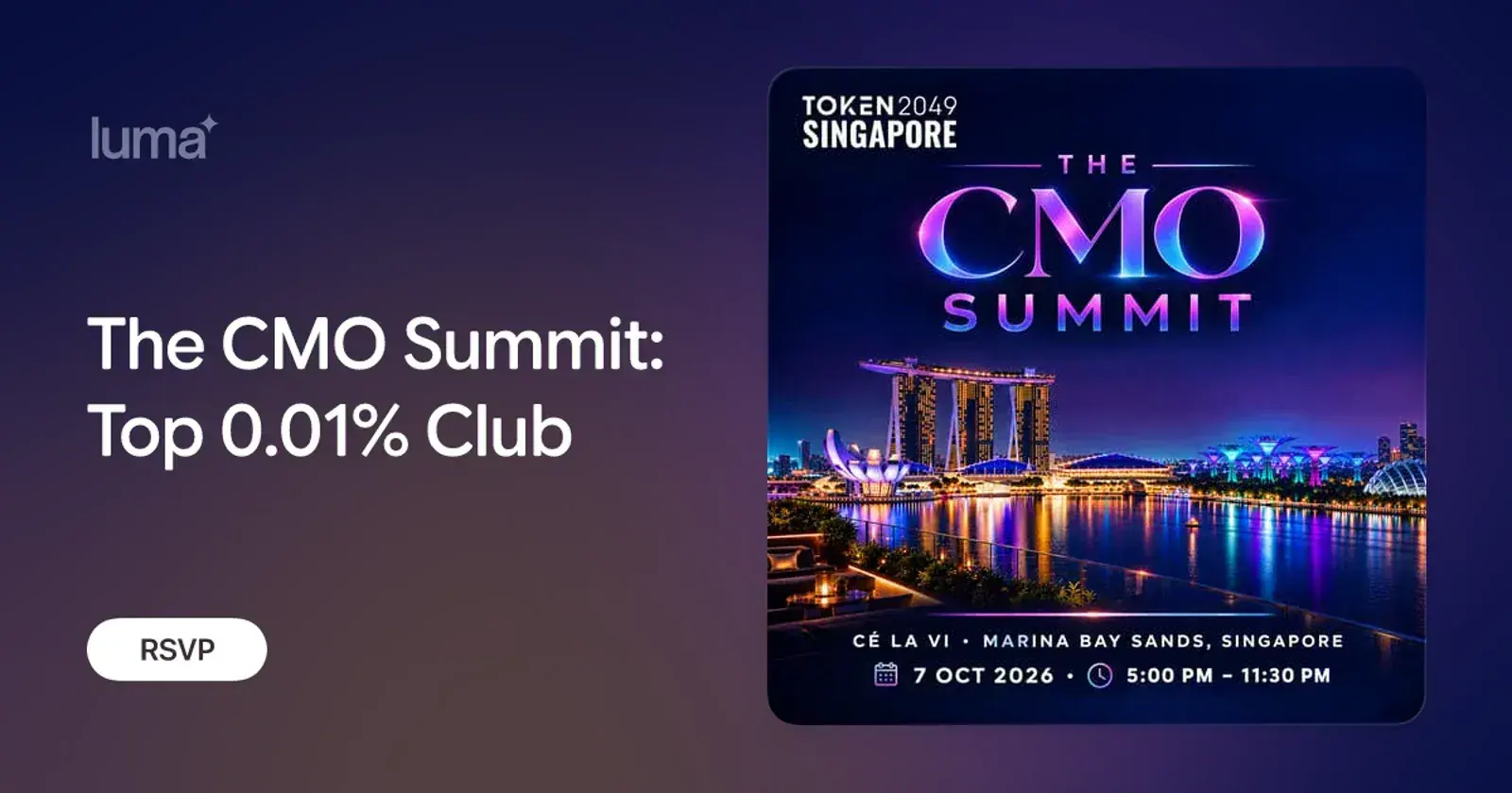 The CMO Summit: Top 0.01% Club