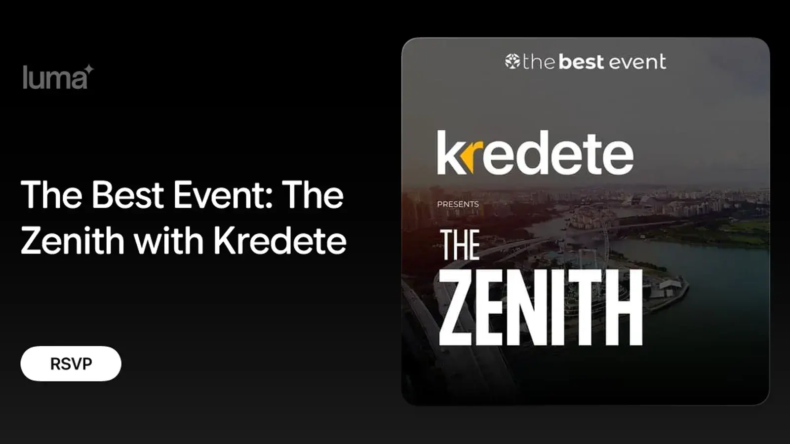 The Best Event: The Zenith with Kredete