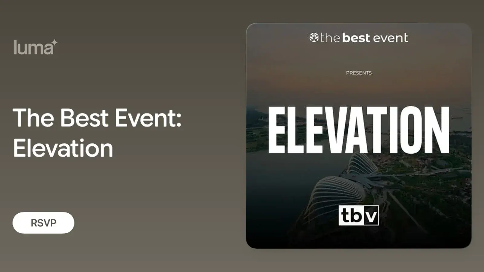 The Best Event: Elevation