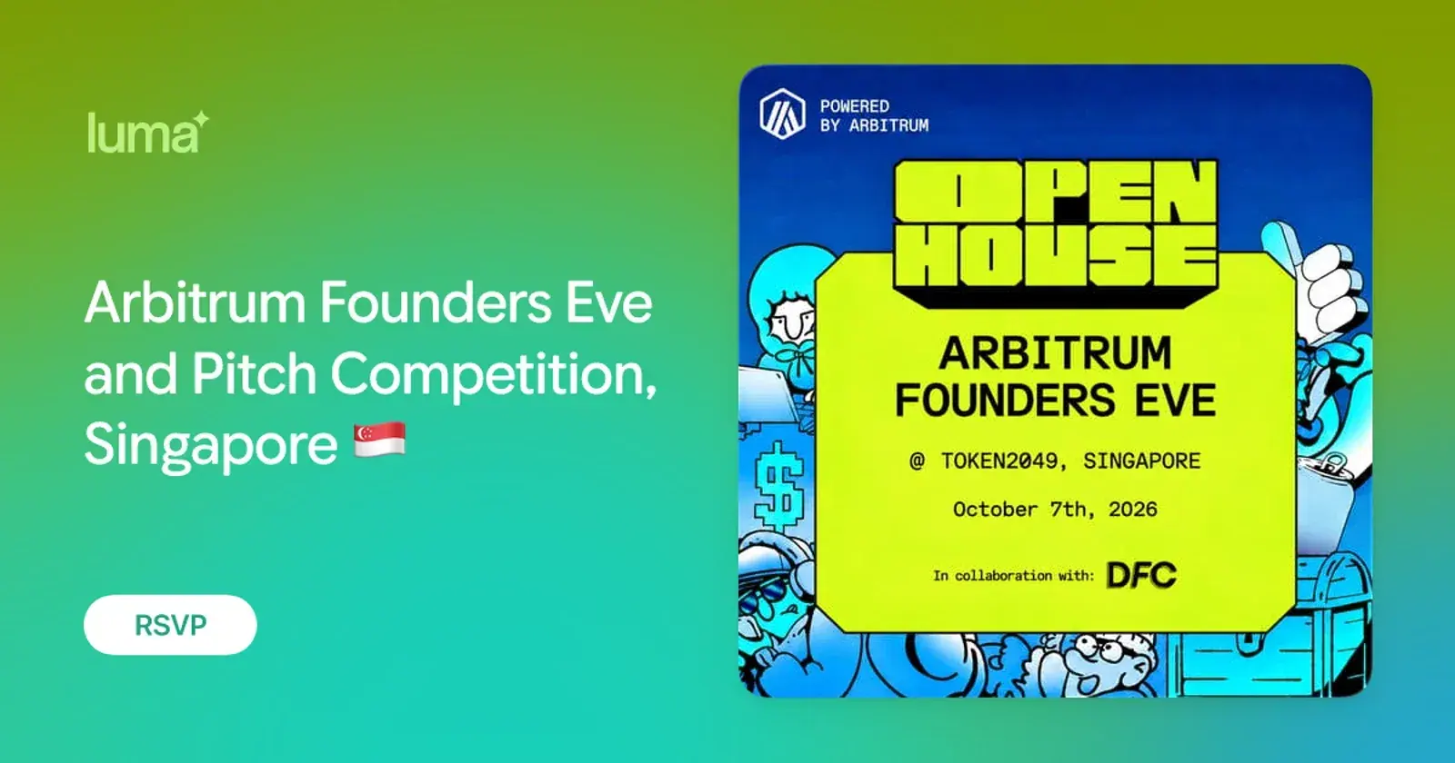 Arbitrum Founders Eve and Pitch Competition, Singapore ๐ธ๐ฌ