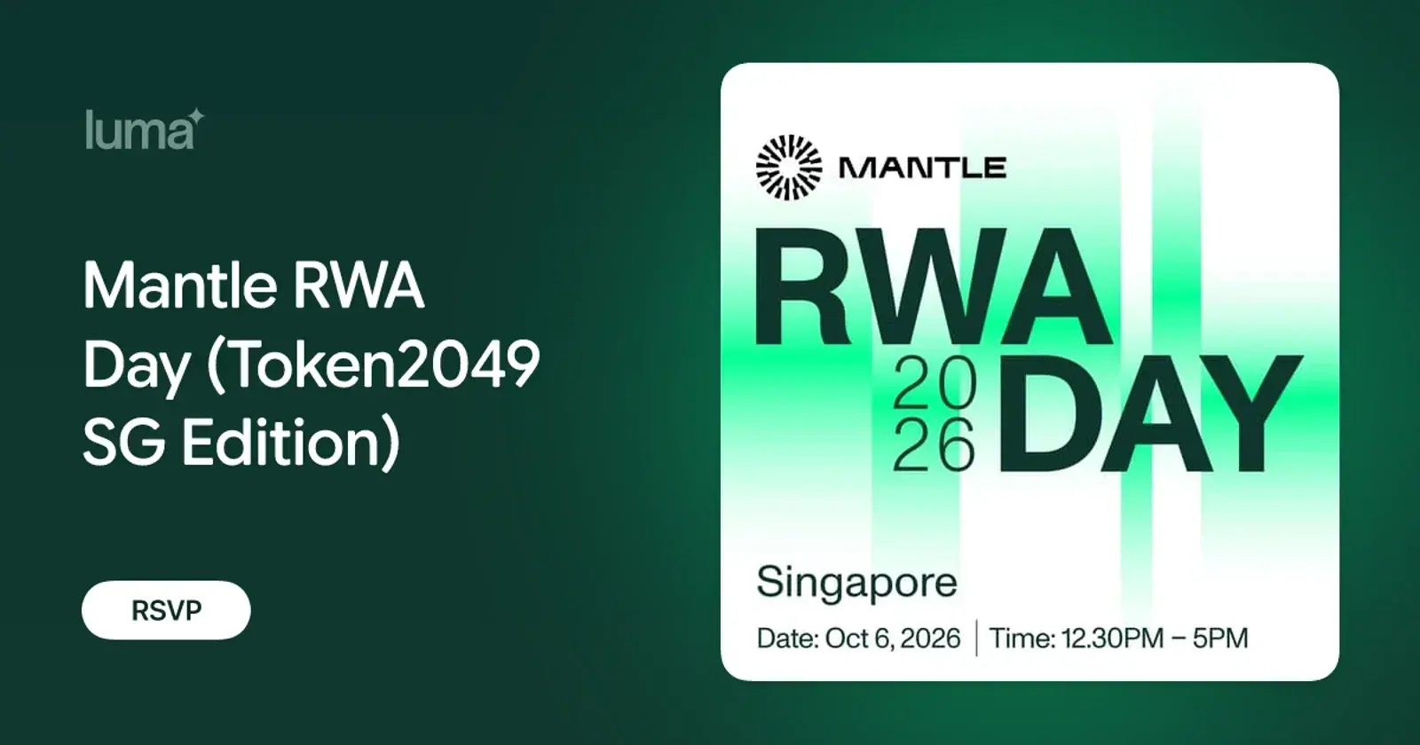 Mantle RWA Day (Token2049 SG Edition)