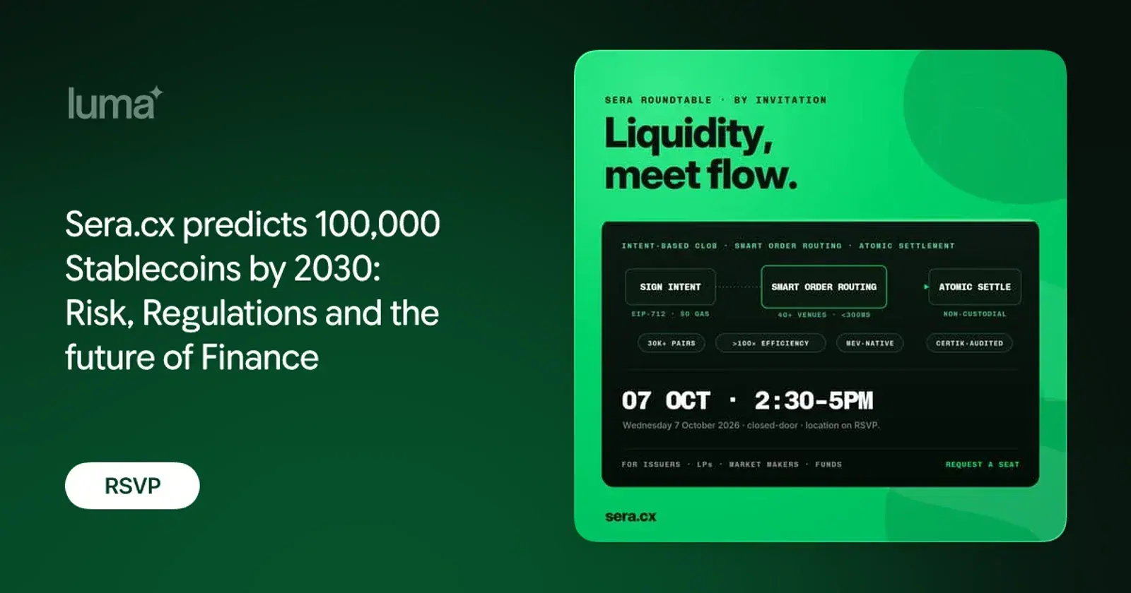 Sera.cx predicts 100,000 Stablecoins by 2030: Risk, Regulations and the future of Finance
