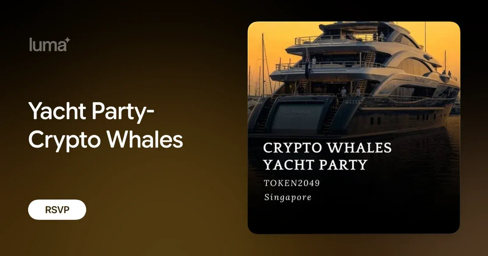 Yacht Party- Crypto Whales