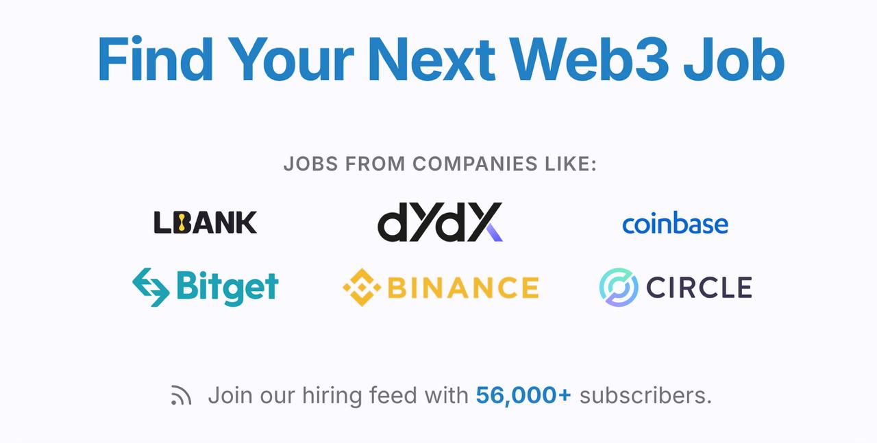 Web3 Jobs | The #1 Crypto & Blockchain Job Board